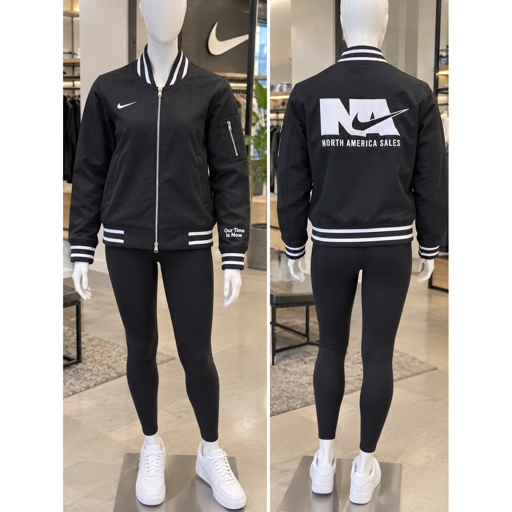 Rare Nike North America Sales Varsity Bomber Jacket Small